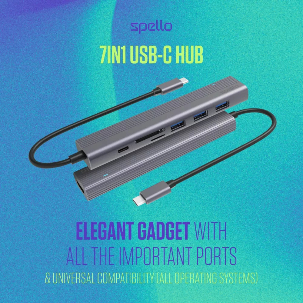 USB-C HUB 7in1 multiport adapter