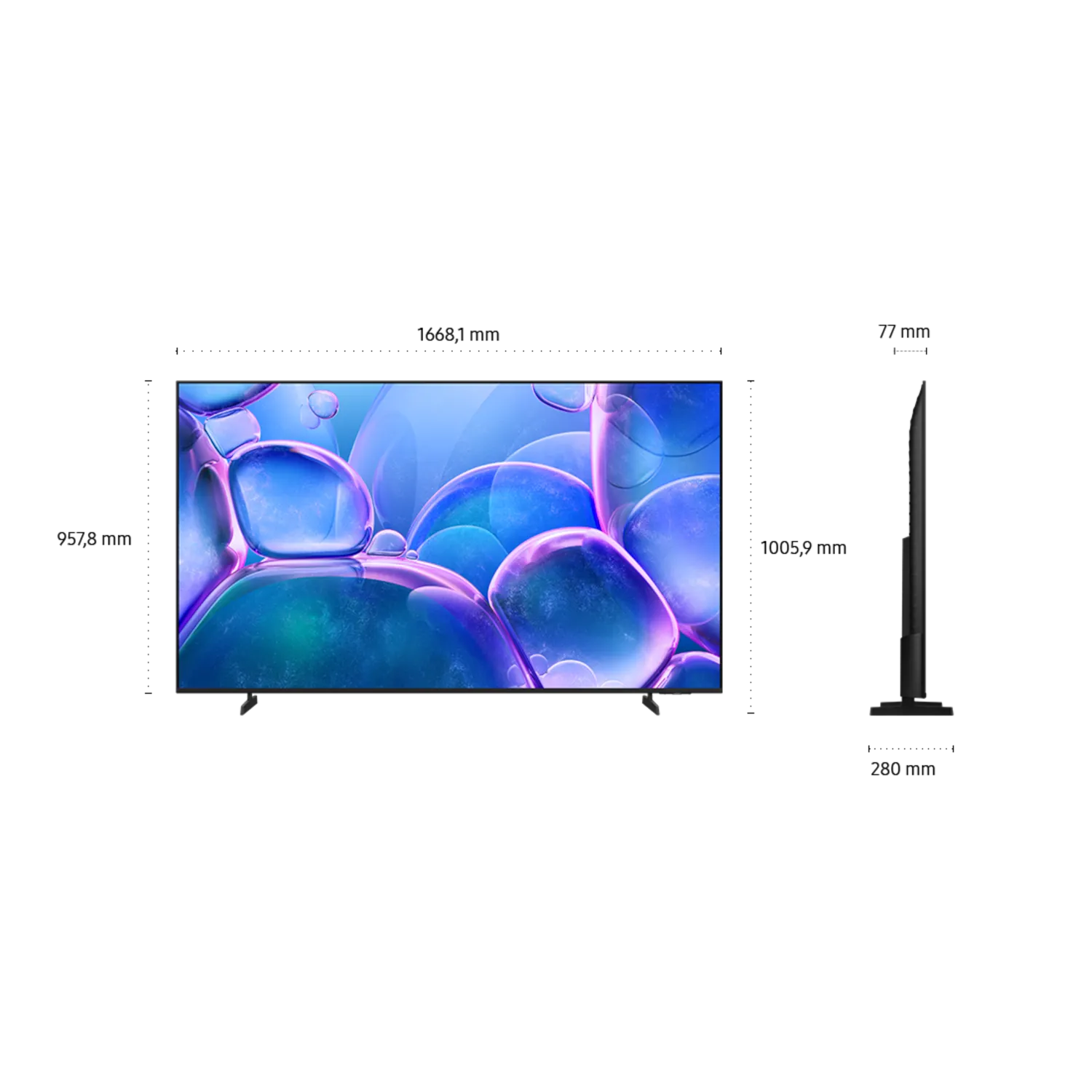 75" Crystal UHD 4K U7000F Smart TV (2025)