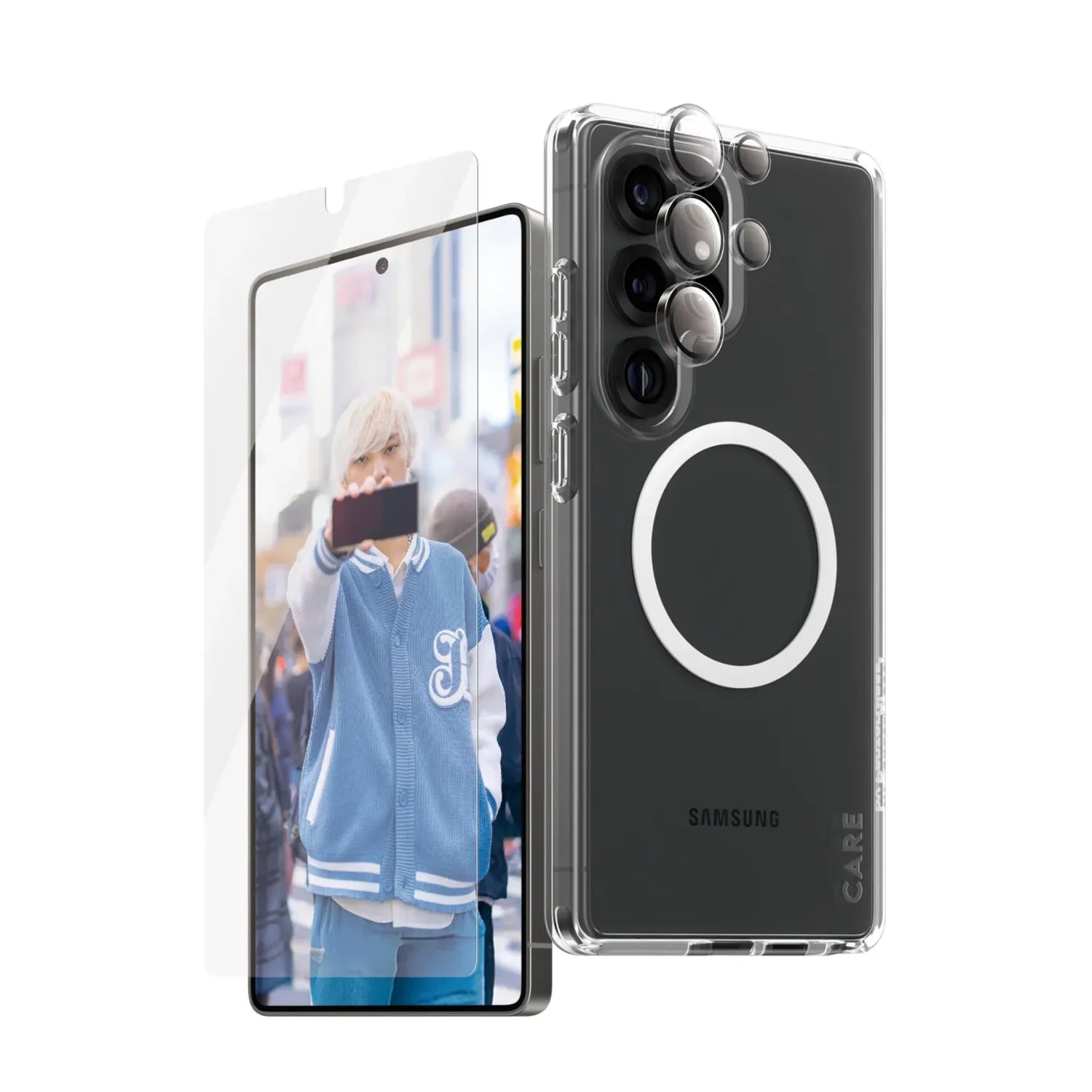 CARE by PanzerGlass® Flagship 3-in-1 Bundle Samsung Galaxy S25 Ultra