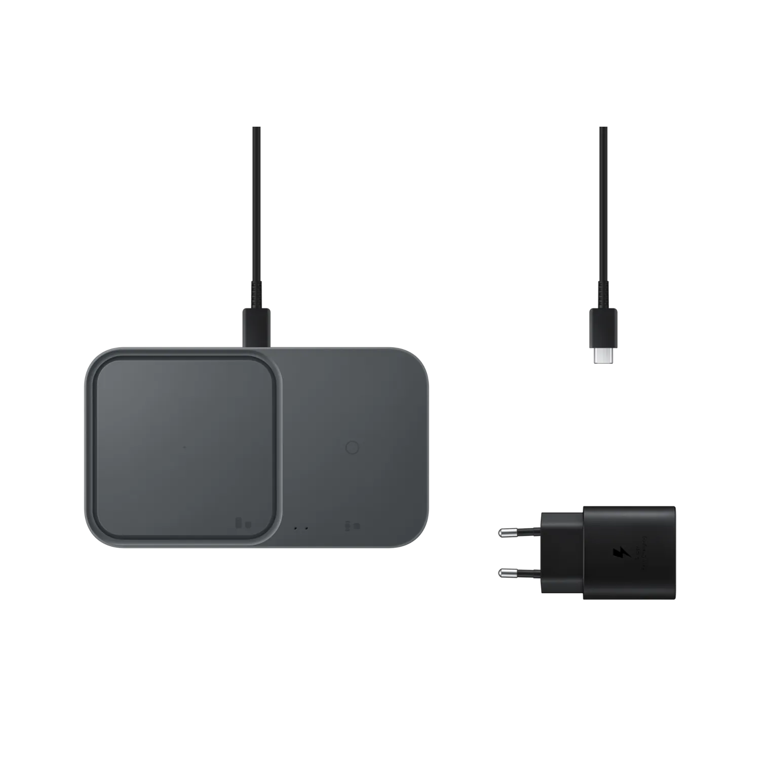 Vezeték nélküli dupla töltőpad (adapterrel)