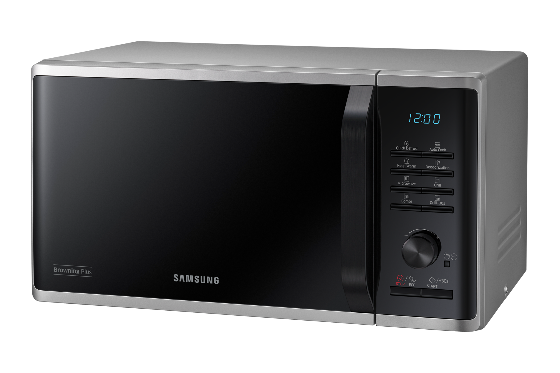 Szabadonálló grill mikrohullámú sütő MG23K3515AS/EO Browning Plus funkcióval 23 L