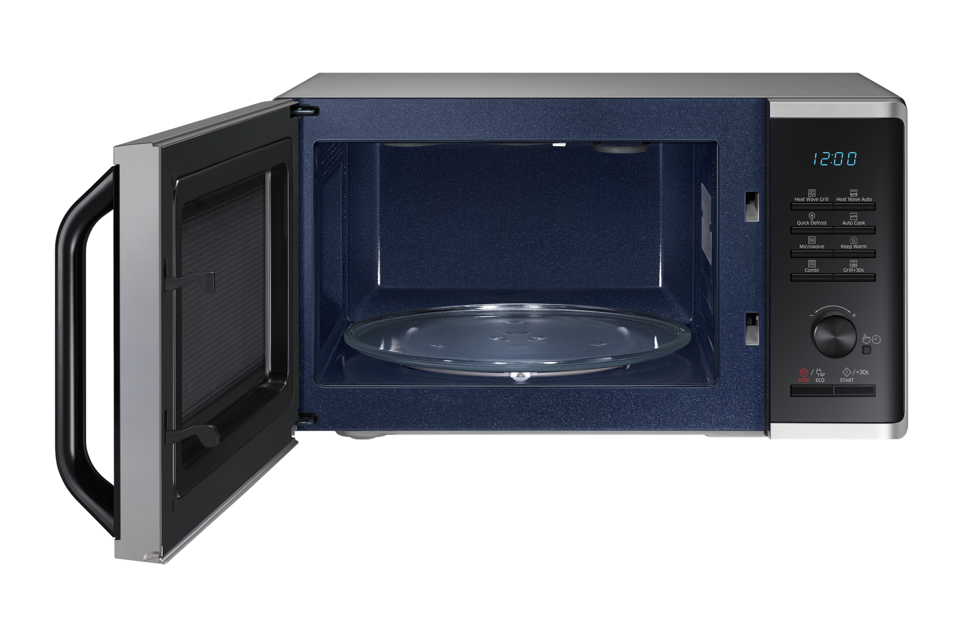 Szabadonálló grill mikrohullámú sütő MG23K3575AS/EO Heat Wave grillrendszerrel 23 L