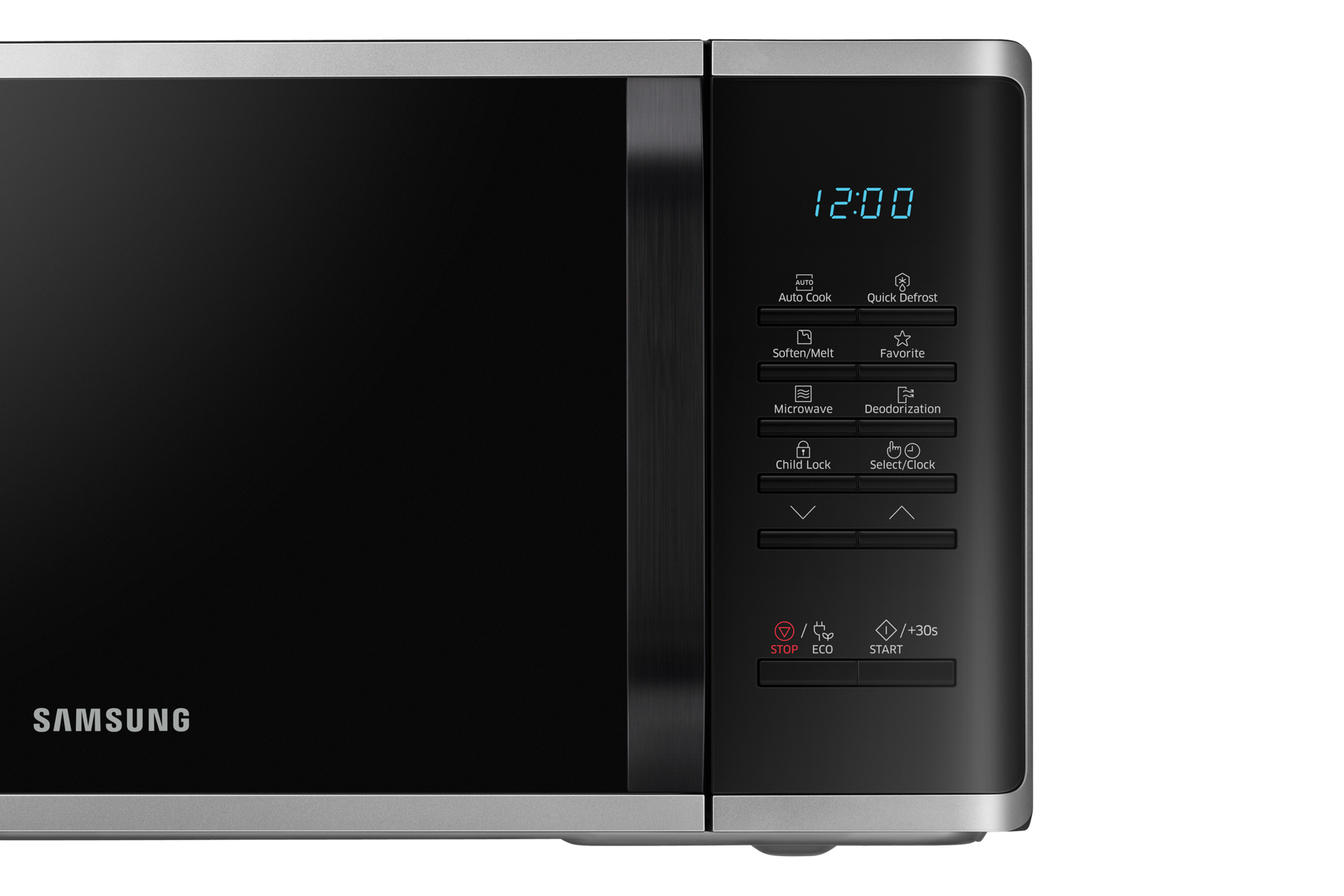 Szabadonálló solo mikrohullámú sütő MS23K3513AS/EO Gyors kiolvasztás funkcióval 23 L