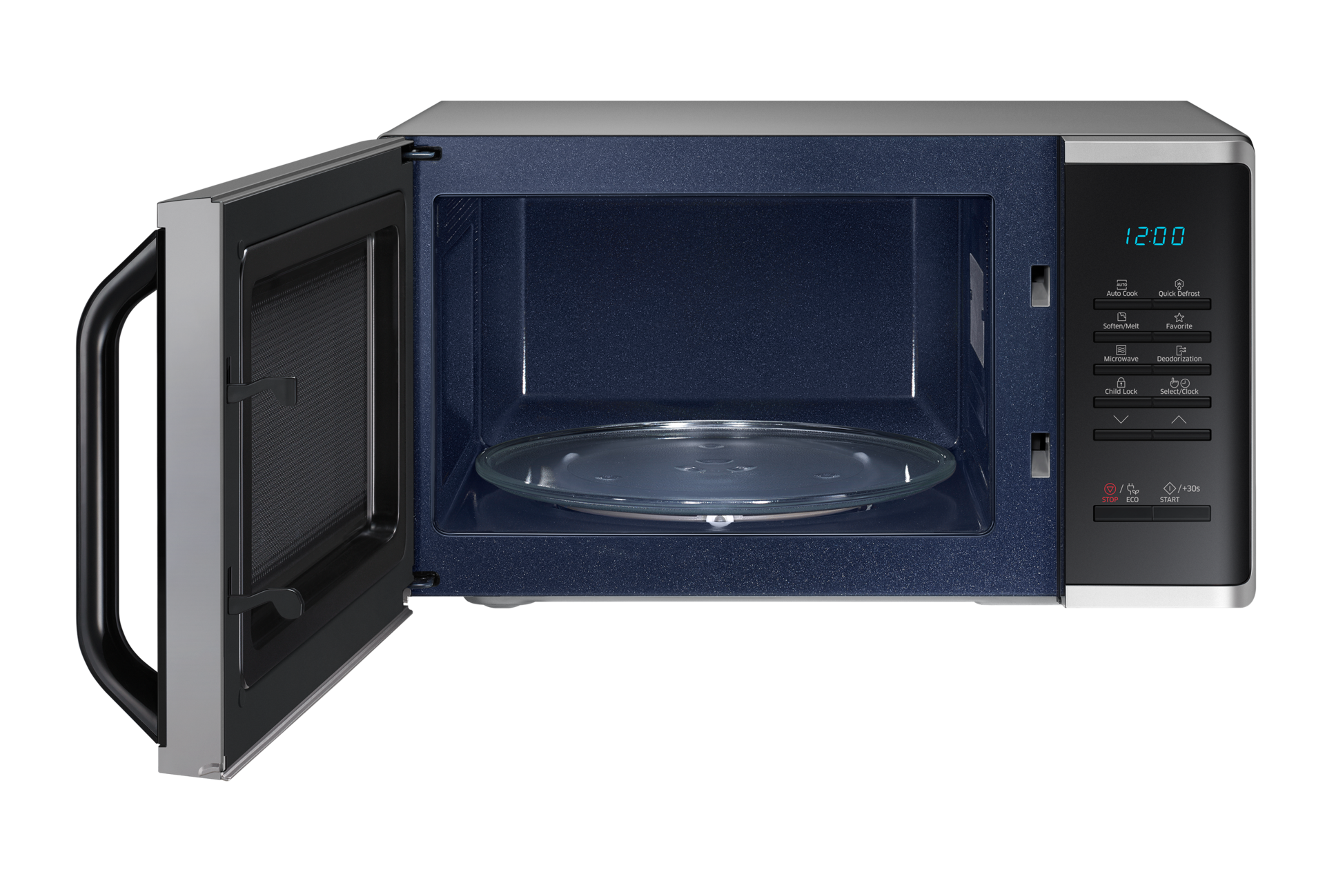 Szabadonálló solo mikrohullámú sütő MS23K3513AS/EO Gyors kiolvasztás funkcióval 23 L