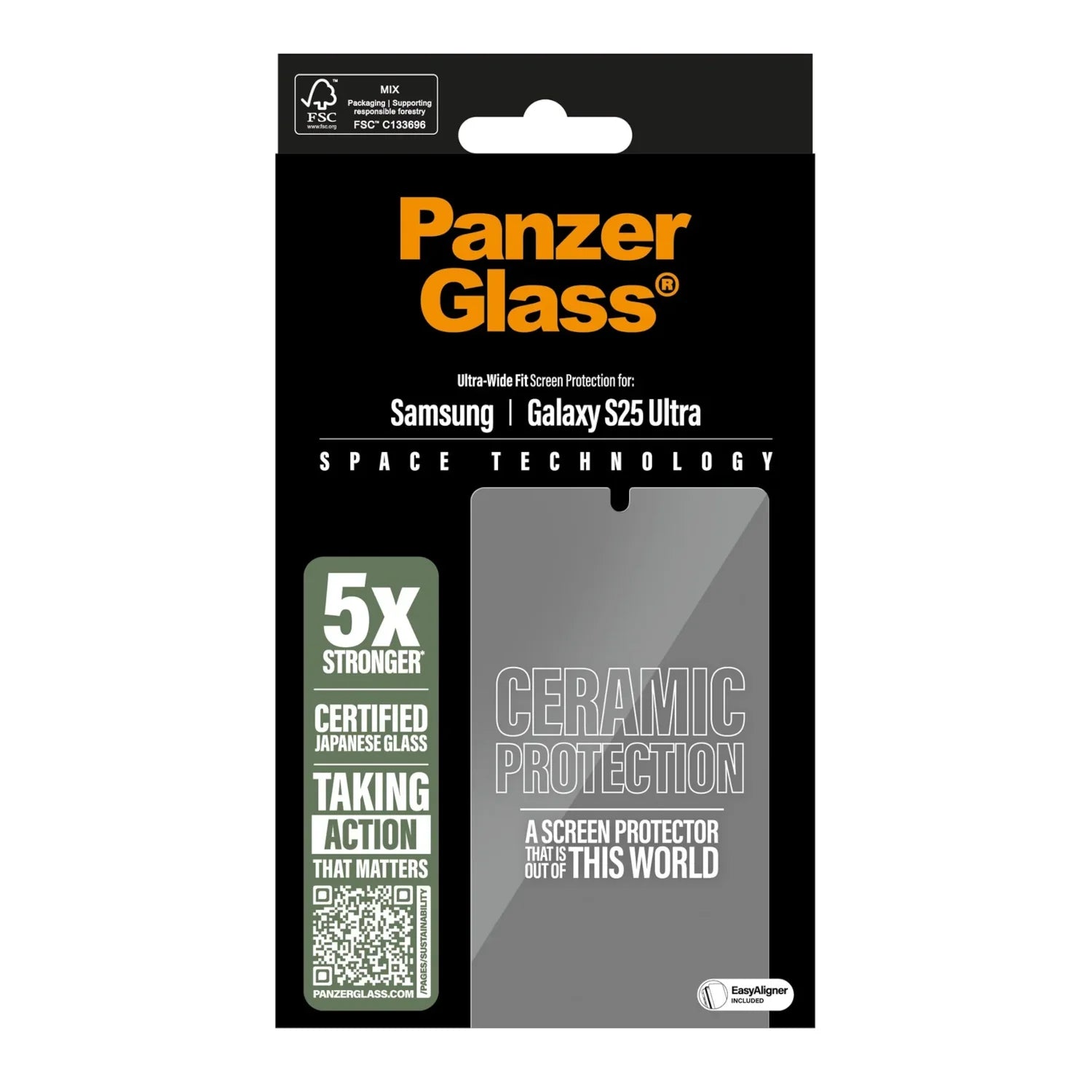 PanzerGlass® Ceramic Kijelző Fólia Galaxy S25 Ultra | Ultra-Wide Fit