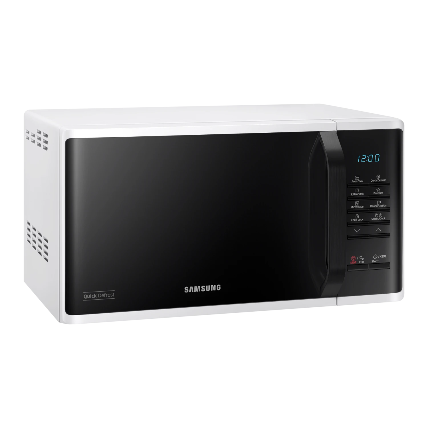 Szabadonálló solo mikrohullámú sütő gyors kiolvasztás funkcióval 23 L - fehér