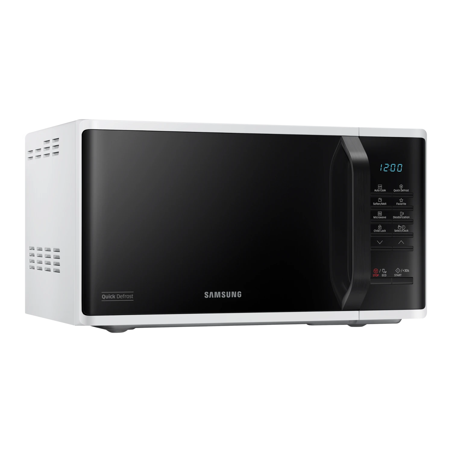 Szabadonálló solo mikrohullámú sütő gyors kiolvasztás funkcióval 23 L - fehér