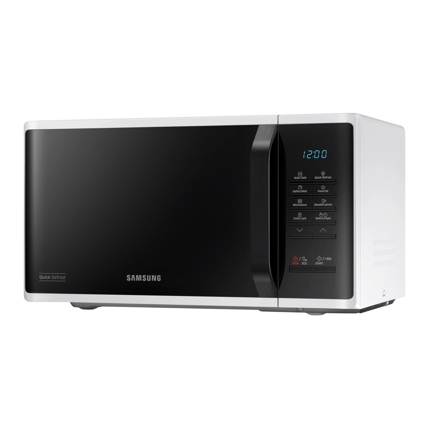 Szabadonálló solo mikrohullámú sütő gyors kiolvasztás funkcióval 23 L - fehér