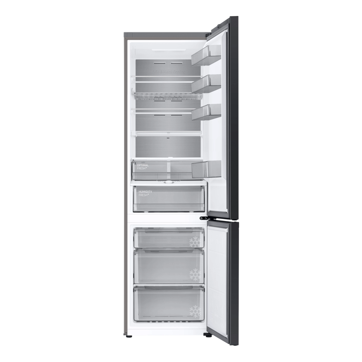 Bespoke AI alulfagyasztós hűtőszekrény beépített Wi-Fi-vel 387 L