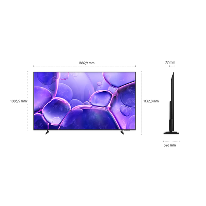 85" Crystal UHD 4K U8000F Smart TV (2025)