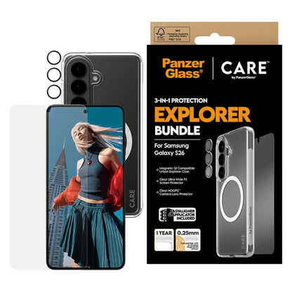 CARE by PanzerGlass® 3 in 1 Bundle Samsung Galaxy S26