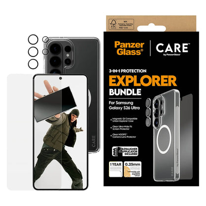 CARE by PanzerGlass® 3 in 1 Bundle Samsung Galaxy S26 Ultra