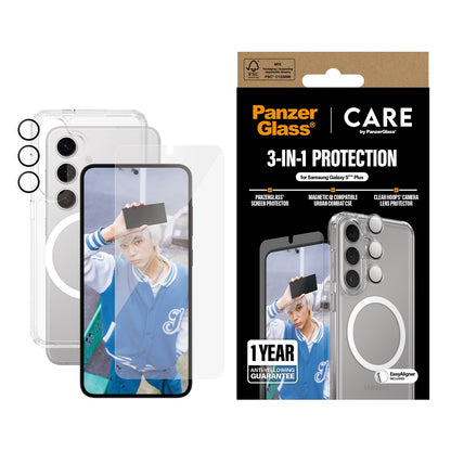 CARE by PanzerGlass® Flagship 3-in-1 Bundle Samsung Galaxy S25+