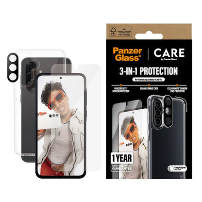 CARE by PanzerGlass® Flagship 3-in-1 Bundle Samsung Galaxy A36 5G