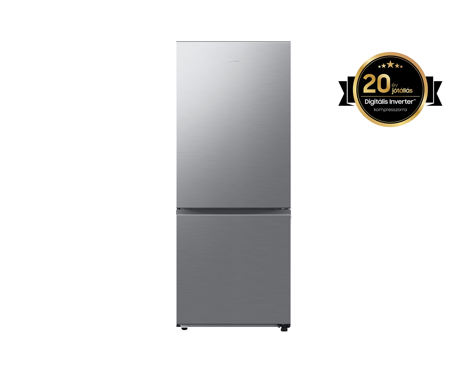 Széles alulfagyasztós hűtőszekrény RB50DG601ES9EO AI energia üzemmóddal 508 L, kifinomult inox