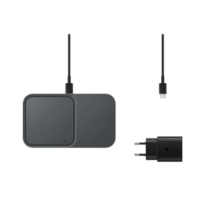 Vezeték nélküli dupla töltőpad (adapterrel)
