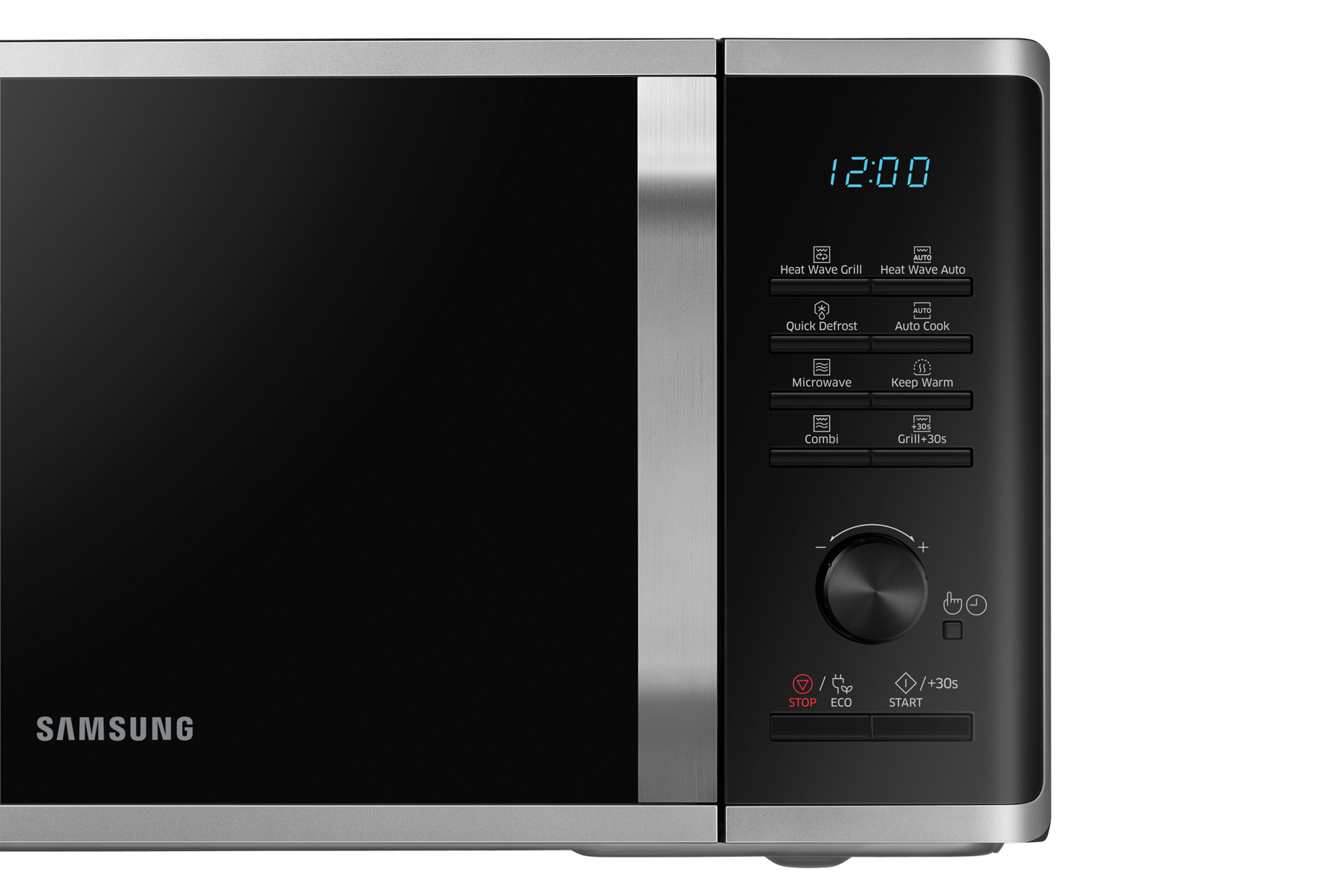 Szabadonálló grill mikrohullámú sütő MG23K3575AS/EO Heat Wave grillrendszerrel 23 L