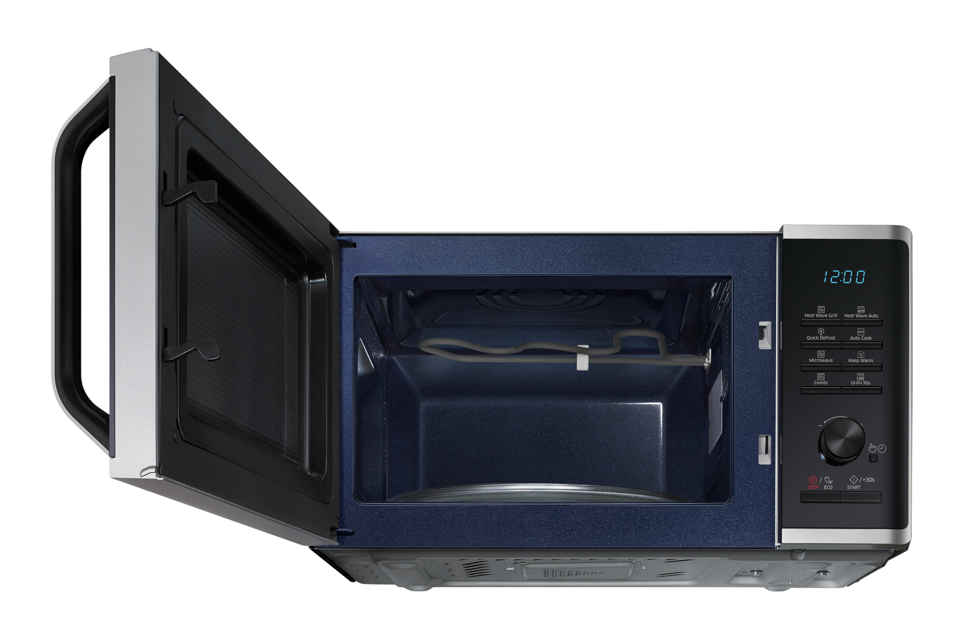 Szabadonálló grill mikrohullámú sütő MG23K3575AS/EO Heat Wave grillrendszerrel 23 L