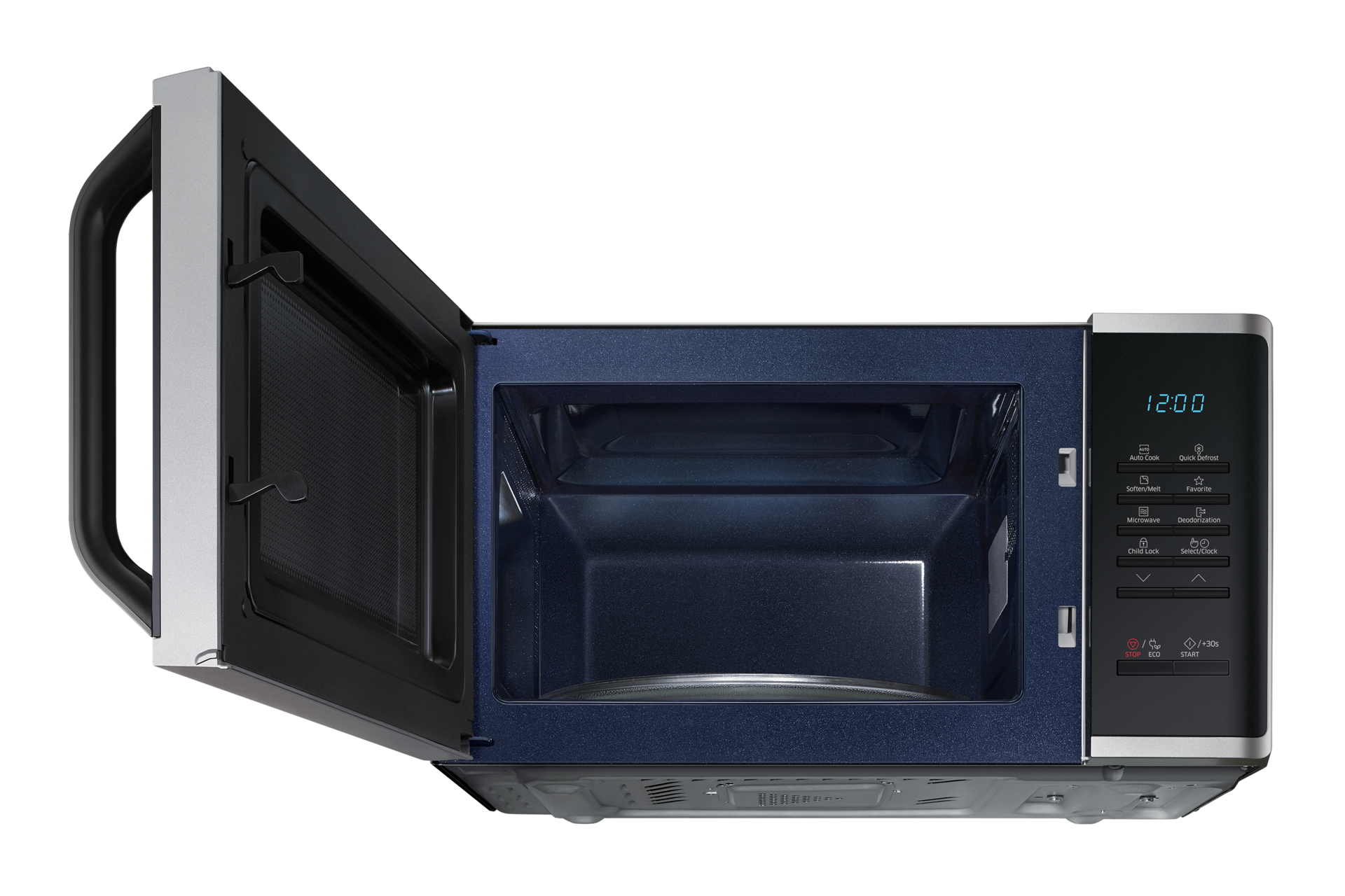 Szabadonálló solo mikrohullámú sütő MS23K3513AS/EO Gyors kiolvasztás funkcióval 23 L