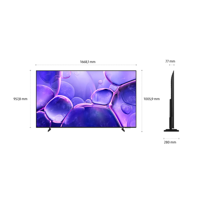 75" Crystal UHD 4K U8000F Smart TV (2025)