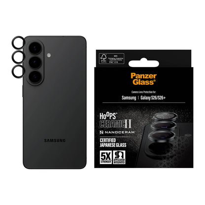 PanzerGlass® Hoops Ceramic II Camera Lens Protector Samsung Galaxy S26 | S 2026 Plus