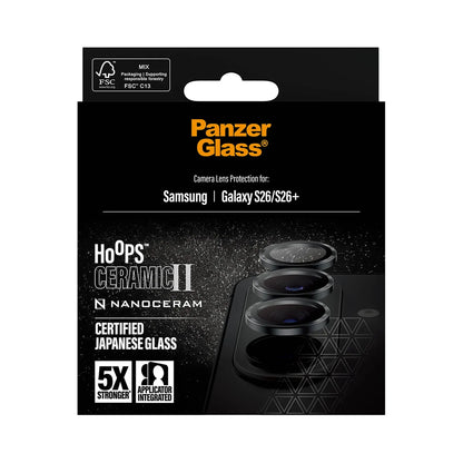 PanzerGlass® Hoops Ceramic II Camera Lens Protector Samsung Galaxy S26 | S 2026 Plus