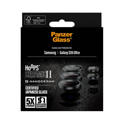 PanzerGlass® Hoops Ceramic II Camera Lens Protector Samsung Galaxy S26 Ultra