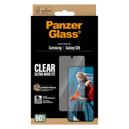 PanzerGlass® Kijelző Fólia Samsung Galaxy S26 | Ultra-Wide Fit w. EasyAligner