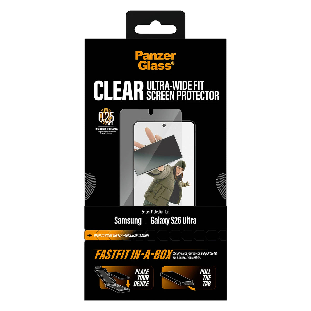 PanzerGlass® Kijelző Fólia Samsung Galaxy S26 Ultra | Ultra-Wide Fit w. FastFit in a box