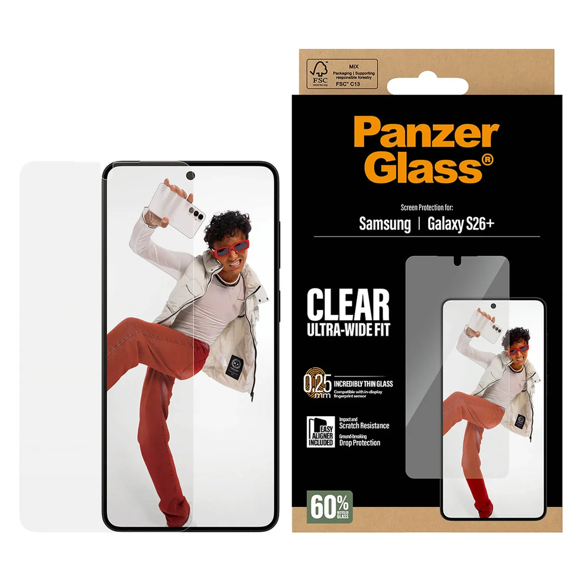 PanzerGlass® Kijelző Fólia Samsung Galaxy S26 Plus | Ultra-Wide Fit w. EasyAligner