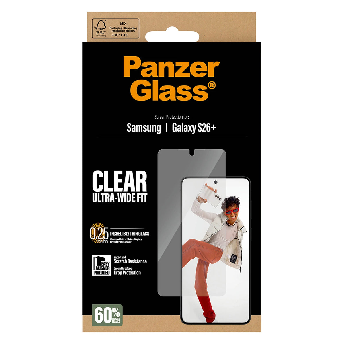 PanzerGlass® Kijelző Fólia Samsung Galaxy S26 Plus | Ultra-Wide Fit w. EasyAligner