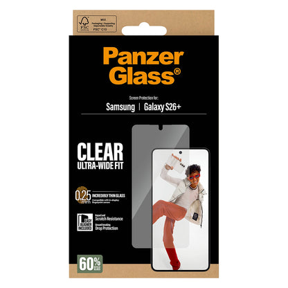 PanzerGlass® Kijelző Fólia Samsung Galaxy S26 Plus | Ultra-Wide Fit w. EasyAligner