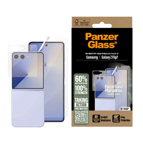 PanzerGlass® Screen Protector Samsung Galaxy Z Flip7 | Glass & Film