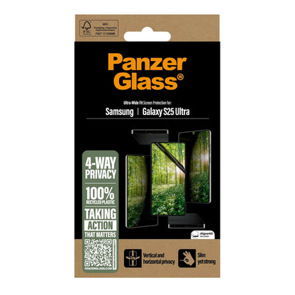 PanzerGlass® ECO MATRIX 4-way Privacy Kijelző Fólia Galaxy S25 Ultra | Ultra-wide Fit