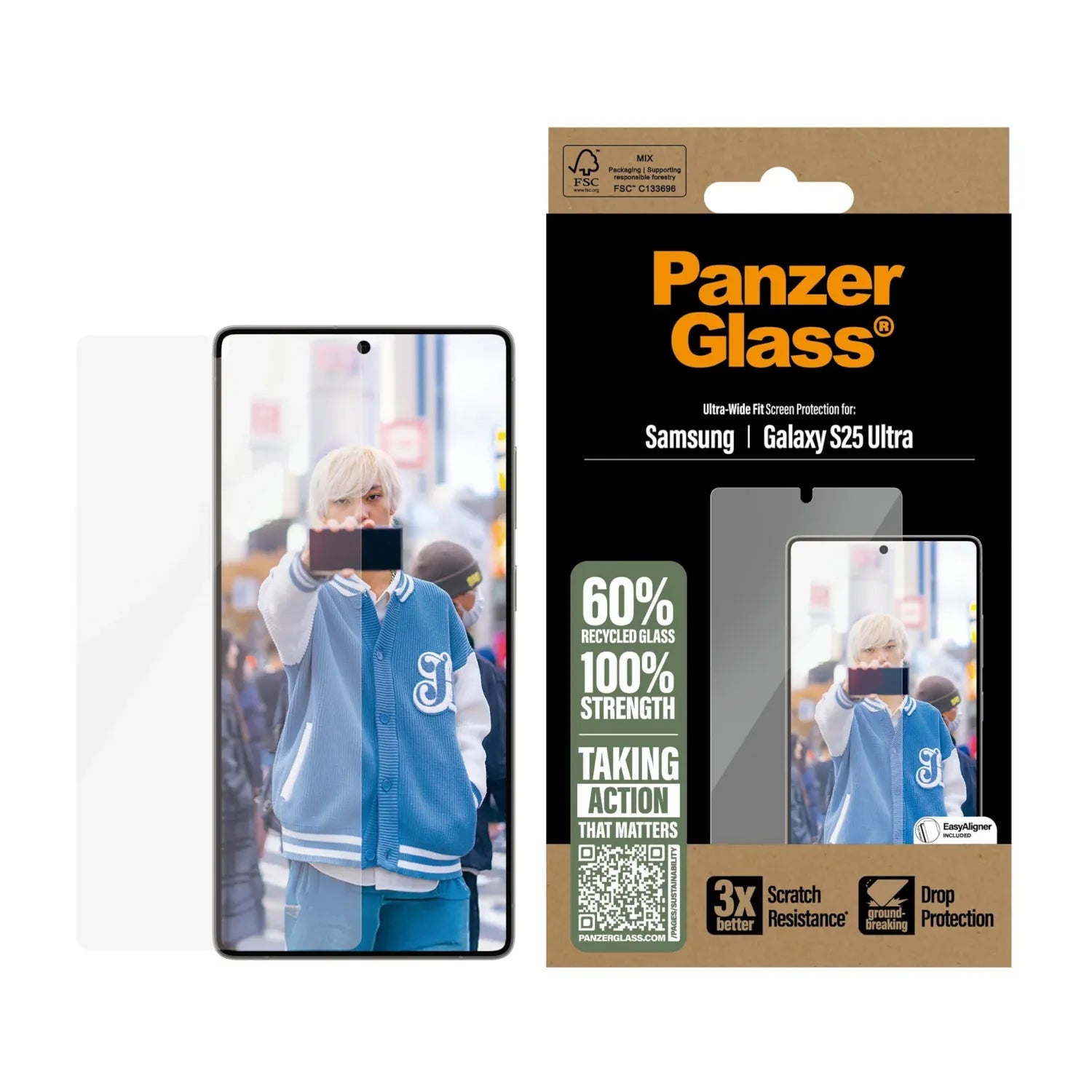 PanzerGlass® Kijelző Fólia Galaxy S25 Ultra | Ultra-Wide Fit