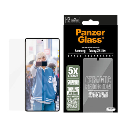 PanzerGlass® Ceramic Kijelző Fólia Galaxy S25 Ultra | Ultra-Wide Fit